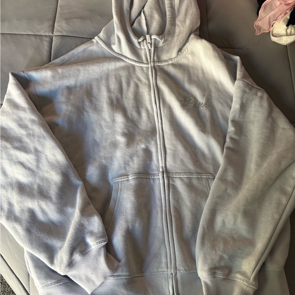 PINK Light blue Hoodie - Picture 1 of 5